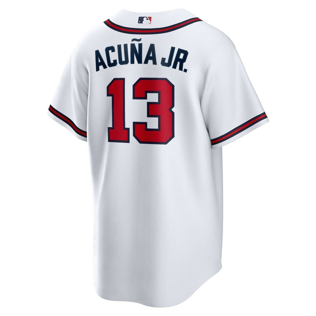 Atlanta Braves Ronald Acuna Jr. Nike Home Replica Player Name Jersey - White Team Jersey Sports Fan Apparel