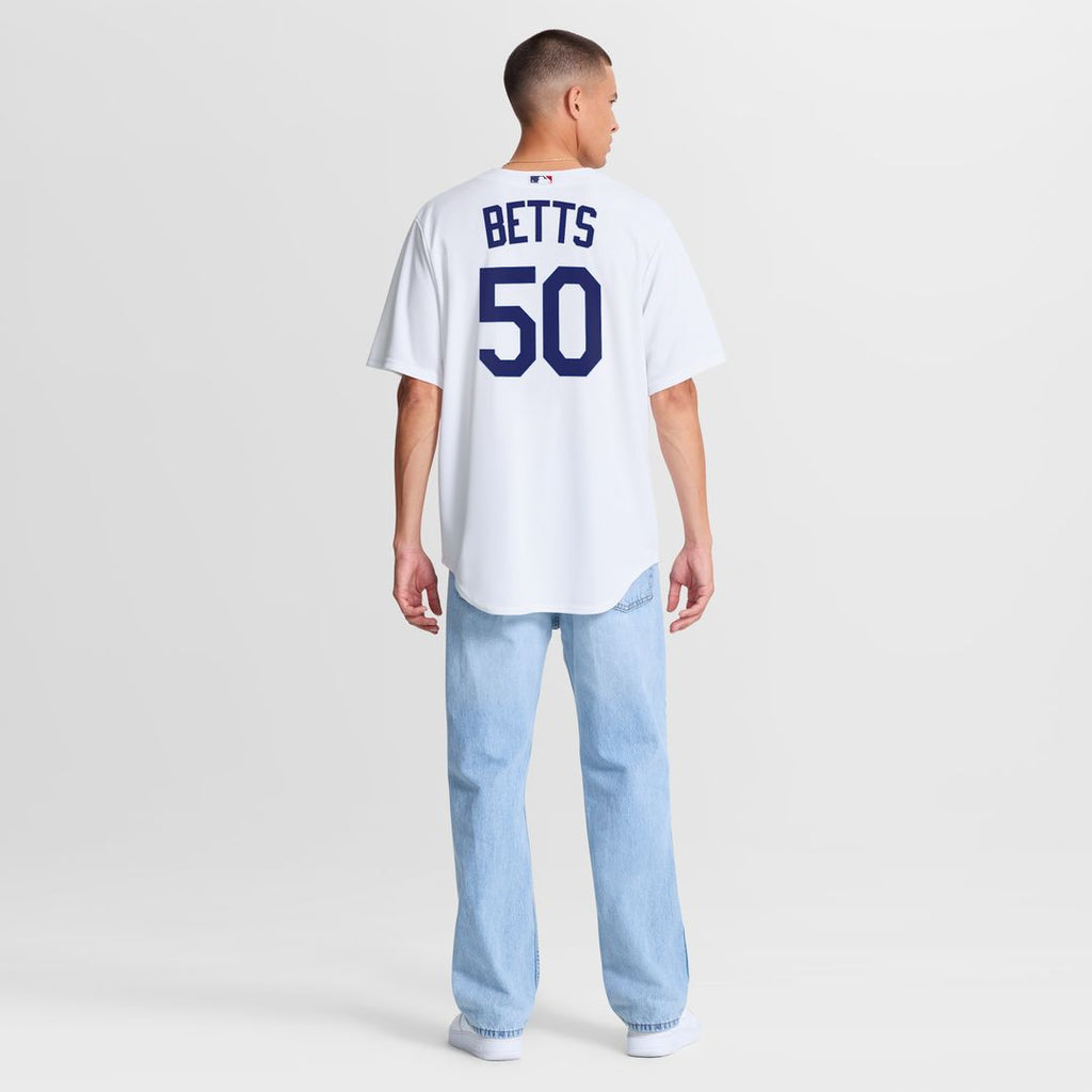 Los Angeles Dodgers Mookie Betts Nike Home Replica Jersey - White Team Jersey Sports Fan Apparel