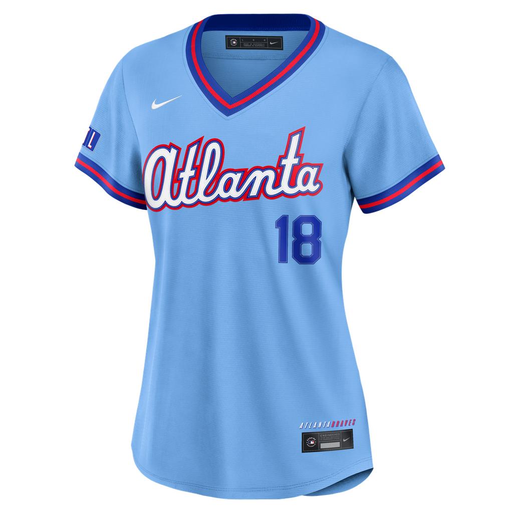 Atlanta Braves Mike Yastrzemski Nike Women's 2026 City Connect Stadium Jersey - Powder Blue Team Jersey Sports Fan Apparel
