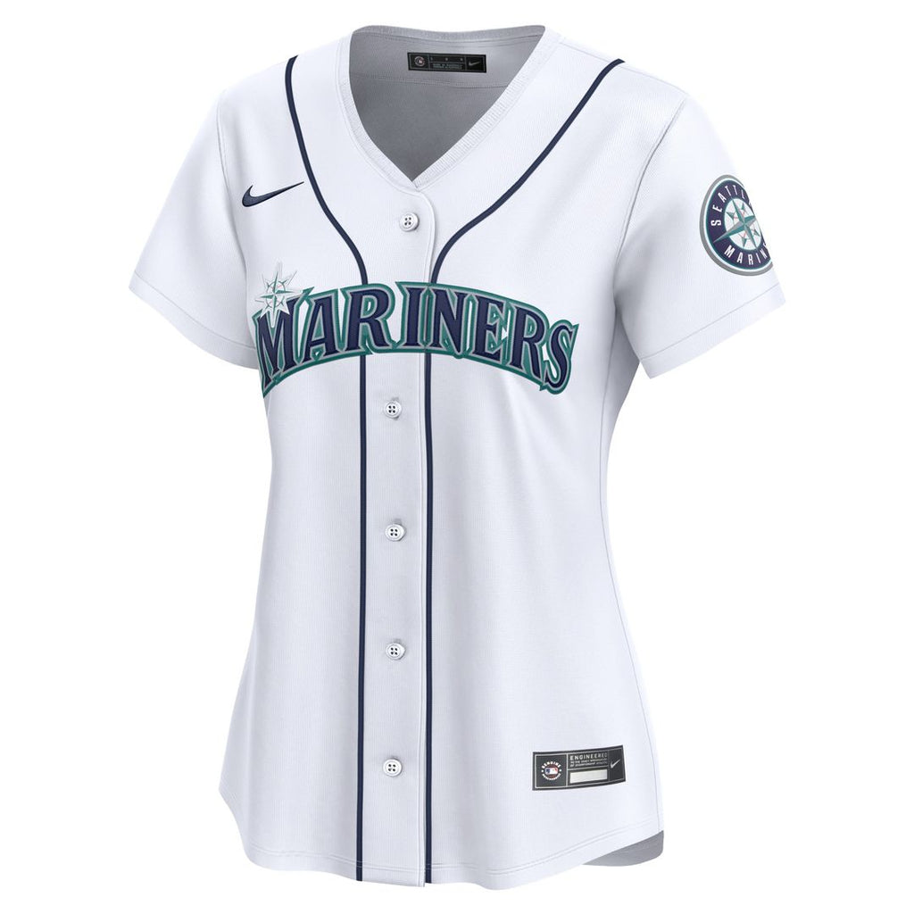 Seattle Mariners Julio Rodríguez Nike Women's Home Limited Player Jersey - White Team Jersey Sports Fan Apparel