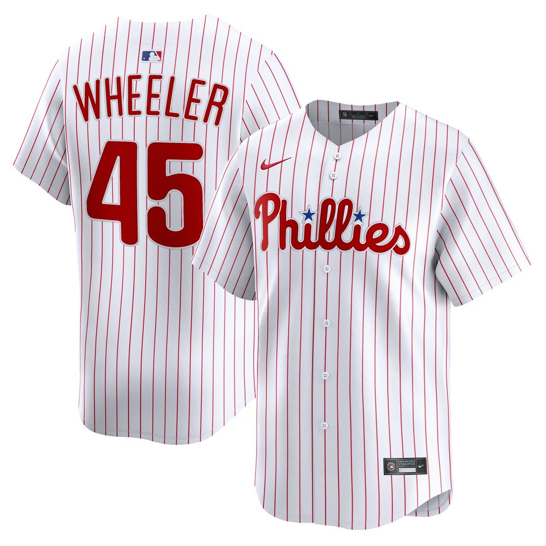 Philadelphia Phillies Zack Wheeler Nike Home Limited Player Jersey - White Team Jersey Sports Fan Apparel