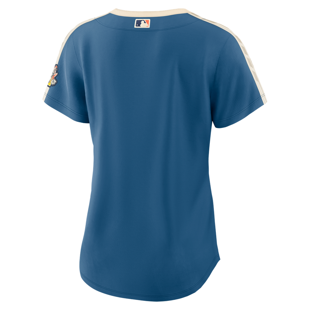 Milwaukee Brewers Nike Women's 2026 City Connect Stadium Jersey - Mineral Blue Team Jersey Sports Fan Apparel