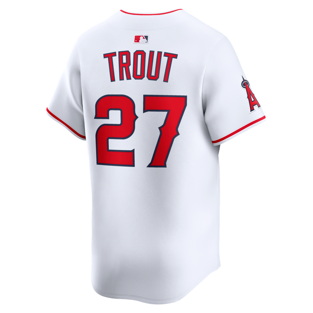 Los Angeles Angels Mike Trout Nike Home Limited Player Jersey - White Team Jersey Sports Fan Apparel