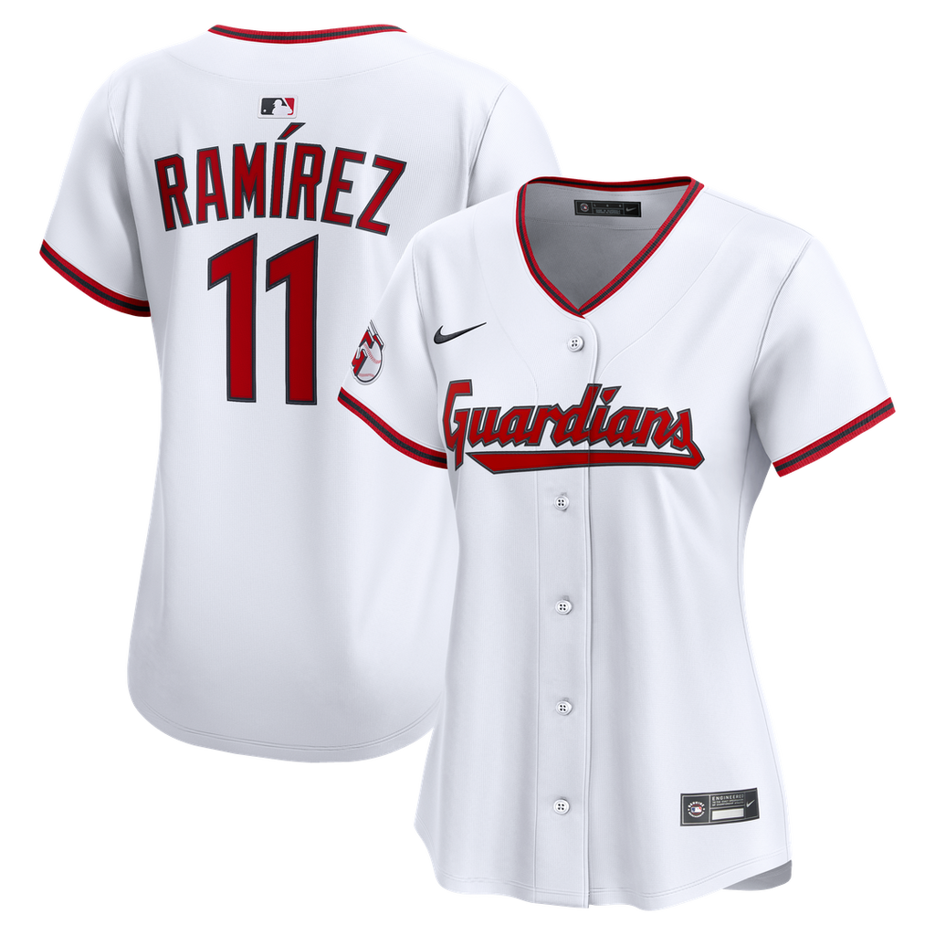 Cleveland Guardians José Ramírez Nike Women's Home Limited Player Jersey - White Team Jersey Sports Fan Apparel