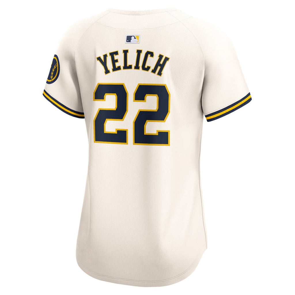 Milwaukee Brewers Christian Yelich Nike Women's Home Limited Player Jersey - Cream Team Jersey Sports Fan Apparel