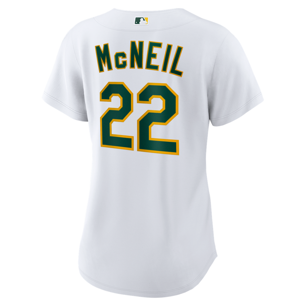Athletics Jeff McNeil Nike Women's Home Replica Jersey - White Team Jersey Sports Fan Apparel