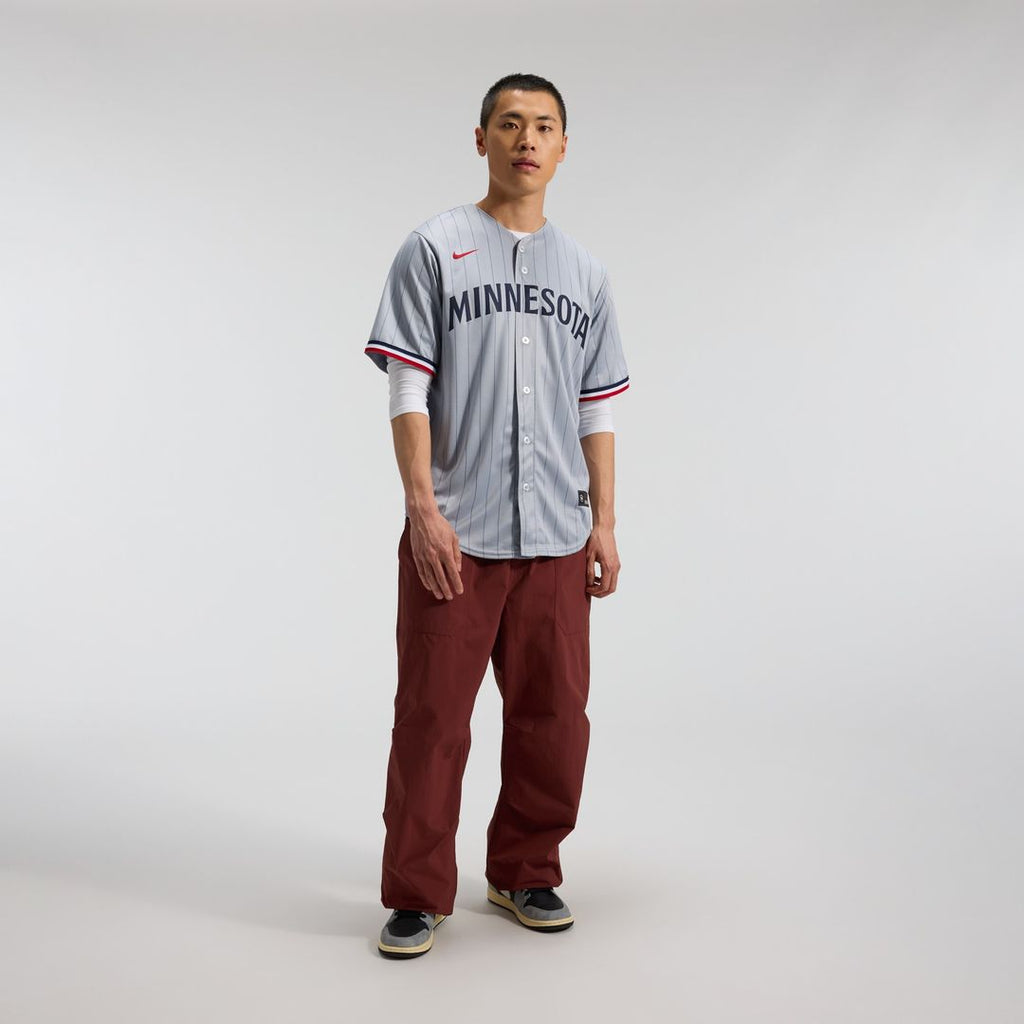 Minnesota Twins Nike Road Replica Team Jersey - Gray Team Jersey Sports Fan Apparel
