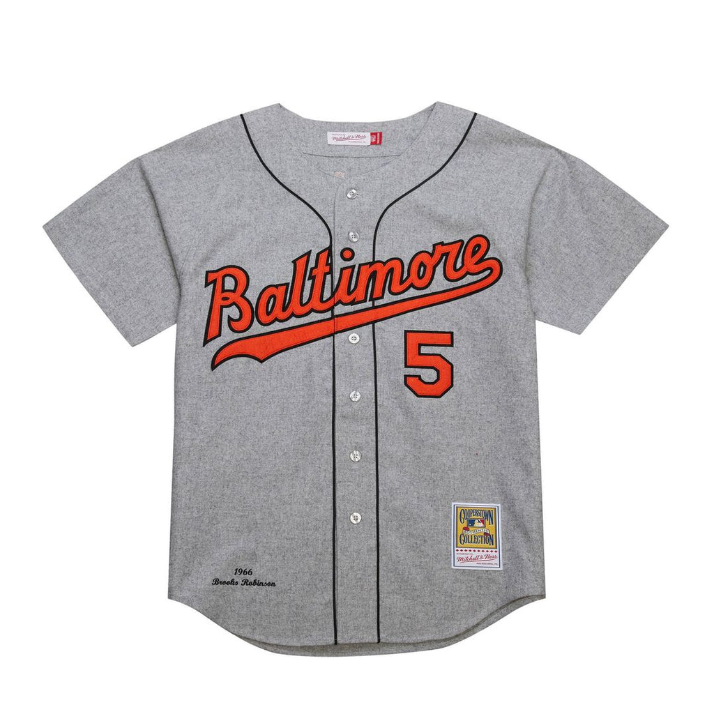Baltimore Orioles Brooks Robinson Mitchell & Ness Cooperstown 1966 Authentic Jersey - Gray Team Jersey Sports Fan Apparel