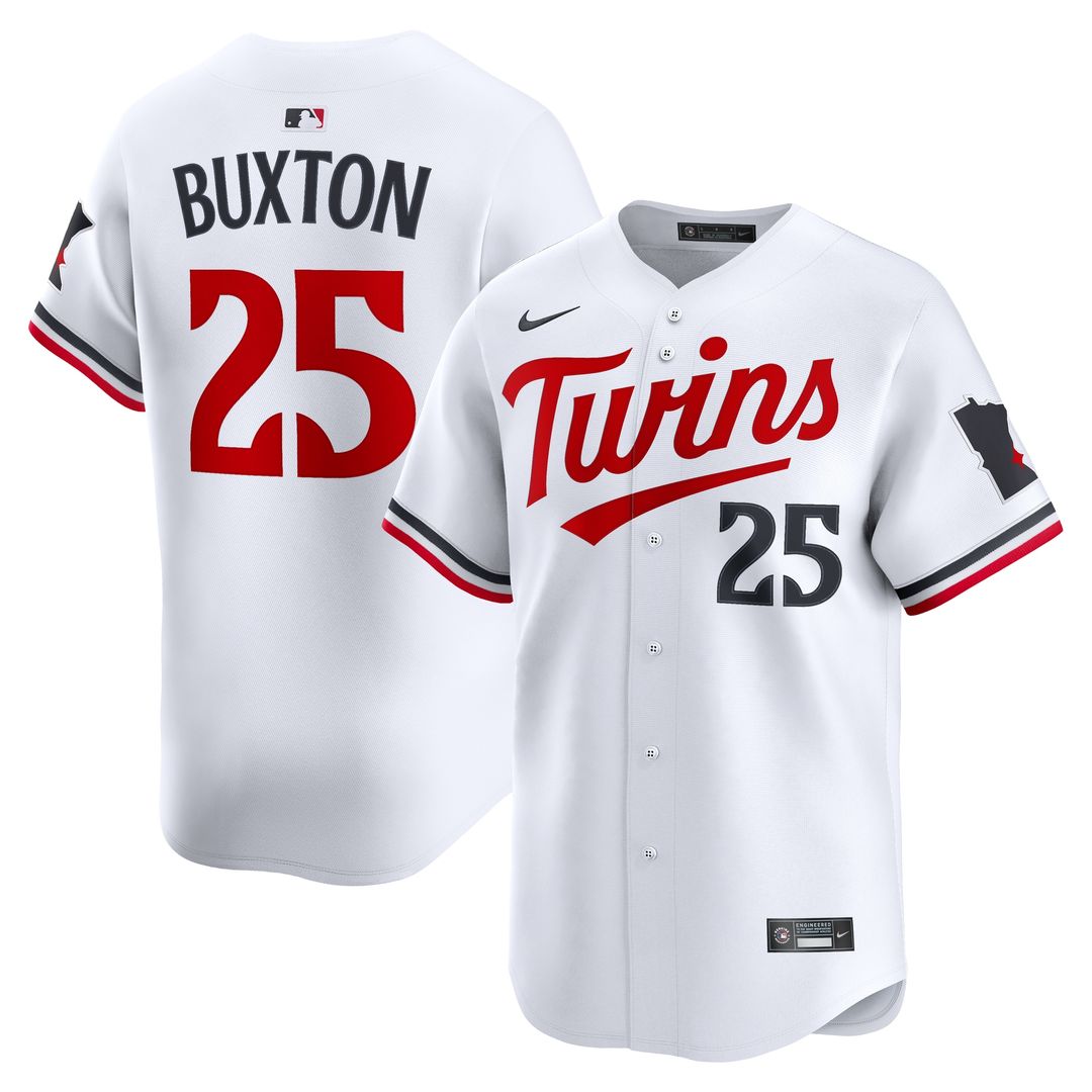 Minnesota Twins Byron Buxton Nike Home Limited Player Jersey - White Team Jersey Sports Fan Apparel