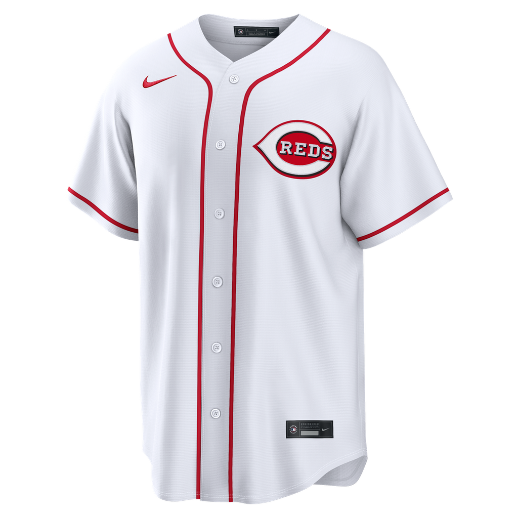 Cincinnati Reds Elly De La Cruz Nike Home Replica Jersey - White Team Jersey Sports Fan Apparel