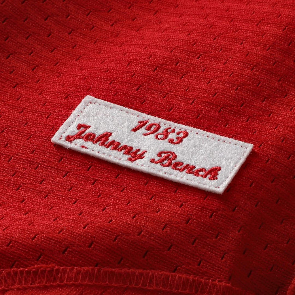 Cincinnati Reds Johnny Bench Mitchell & Ness Cooperstown Big & Tall Mesh Batting Practice Jersey - Red Team Jersey Sports Fan Apparel