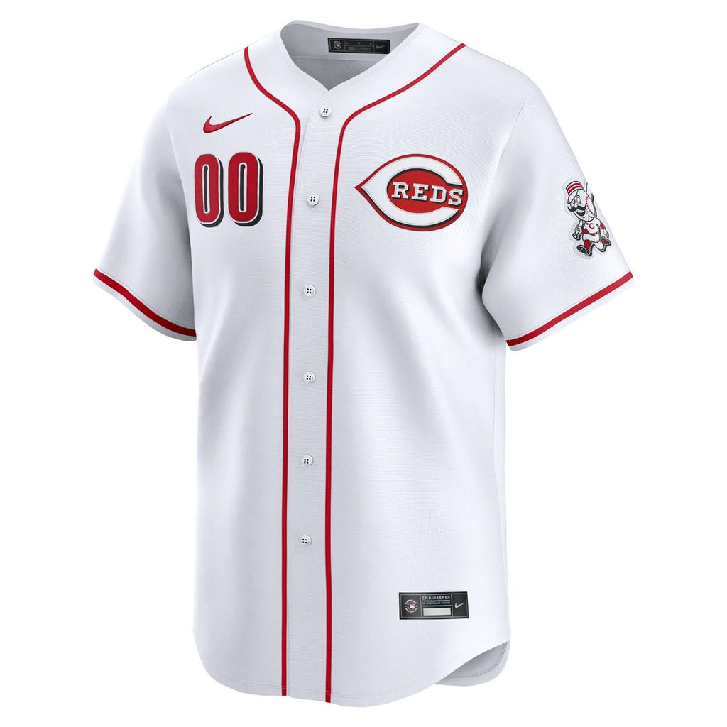 Cincinnati Reds Nike Home Limited Custom Jersey - White Team Jersey Sports Fan Apparel