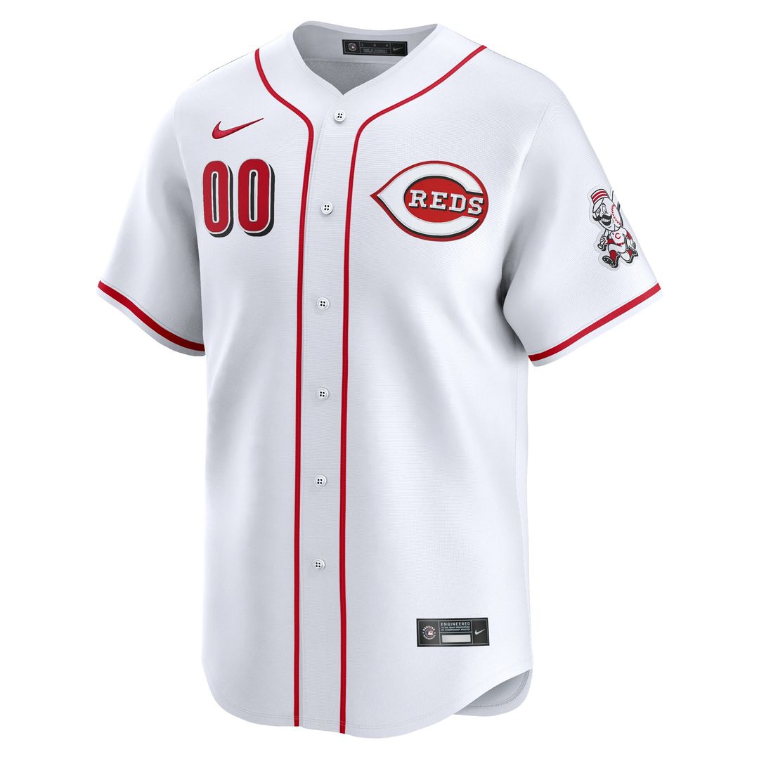 Cincinnati Reds Nike Home Limited Custom Jersey - White Team Jersey Sports Fan Apparel
