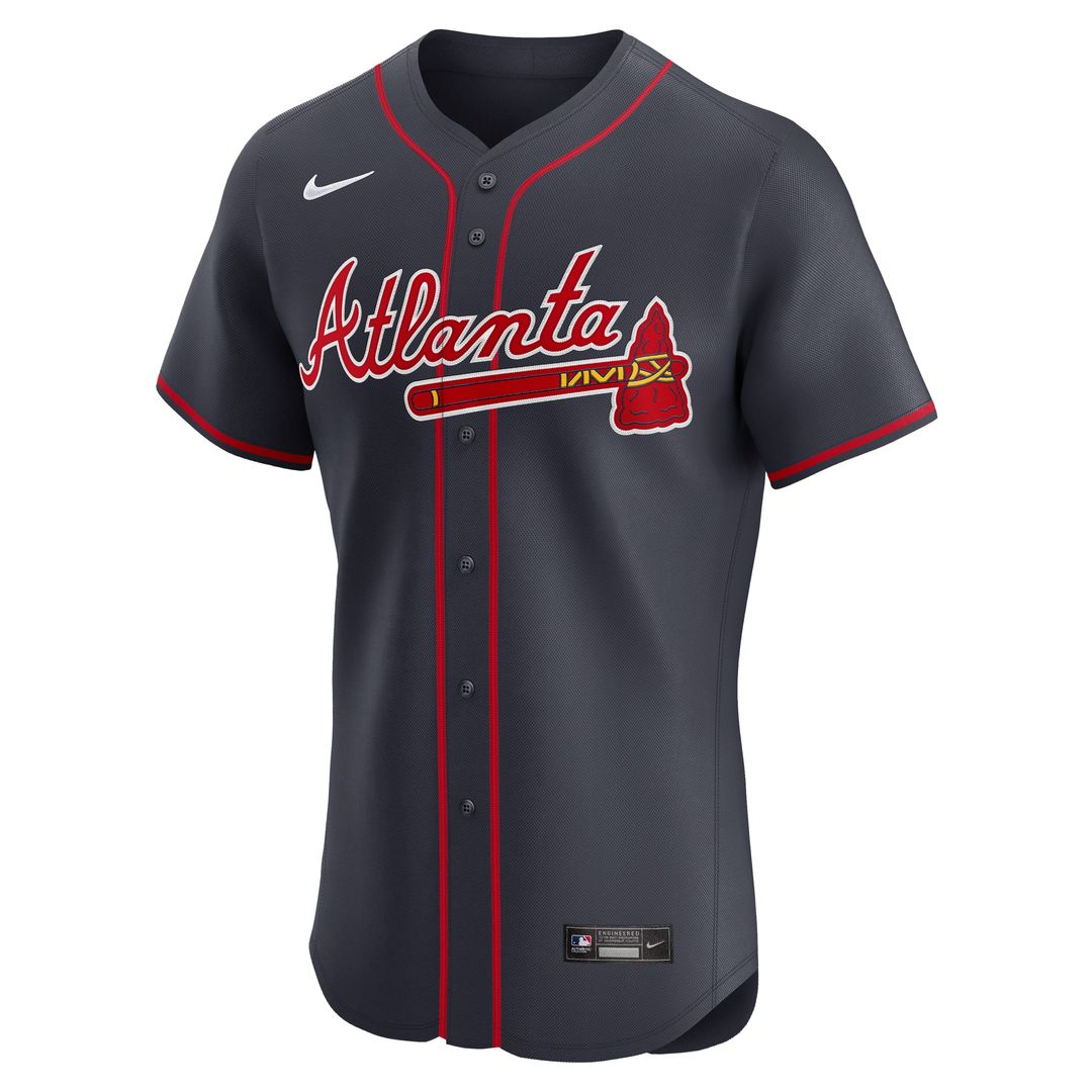 Atlanta Braves Nike Alternate Elite Jersey - Navy Team Jersey Sports Fan Apparel