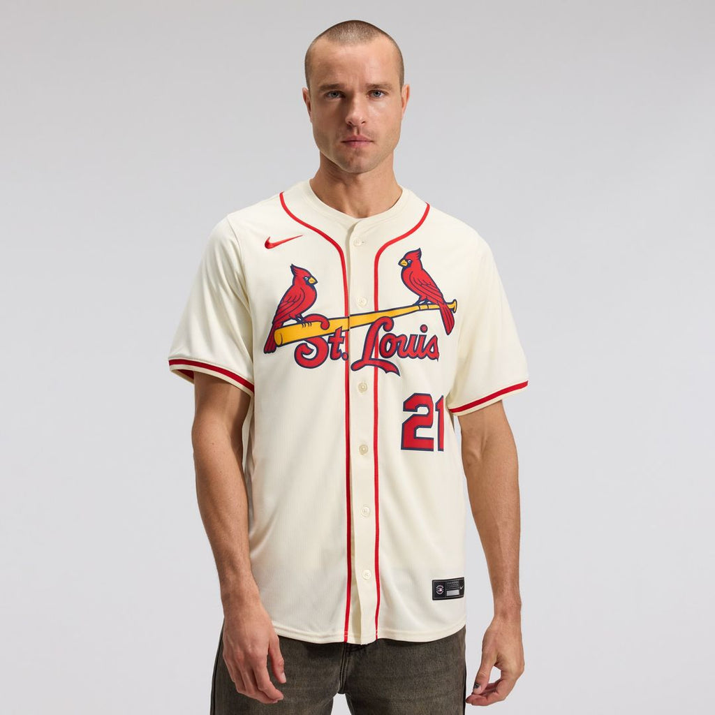 St. Louis Cardinals Lars Nootbaar Nike Alternate 2 Limited Jersey - Cream Team Jersey Sports Fan Apparel