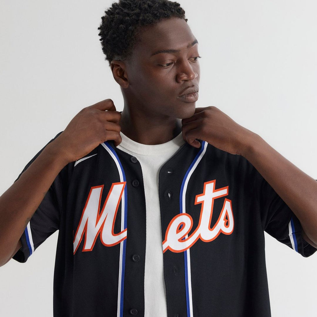 New York Mets Juan Soto Nike Fashion Replica Black Out Jersey Team Jersey Sports Fan Apparel