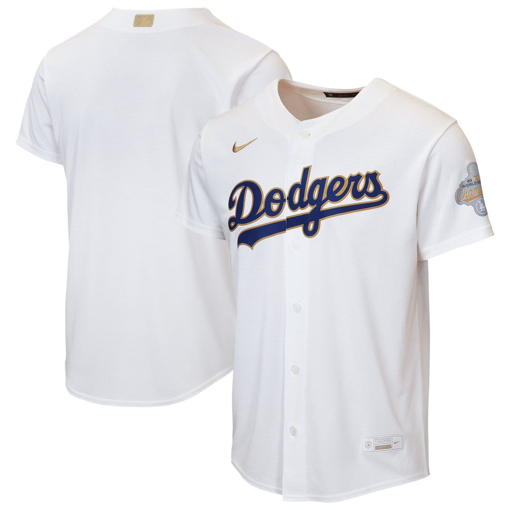 Los Angeles Dodgers Nike Youth 2026 Gold Collection Home Replica Jersey - White Team Jersey Sports Fan Apparel
