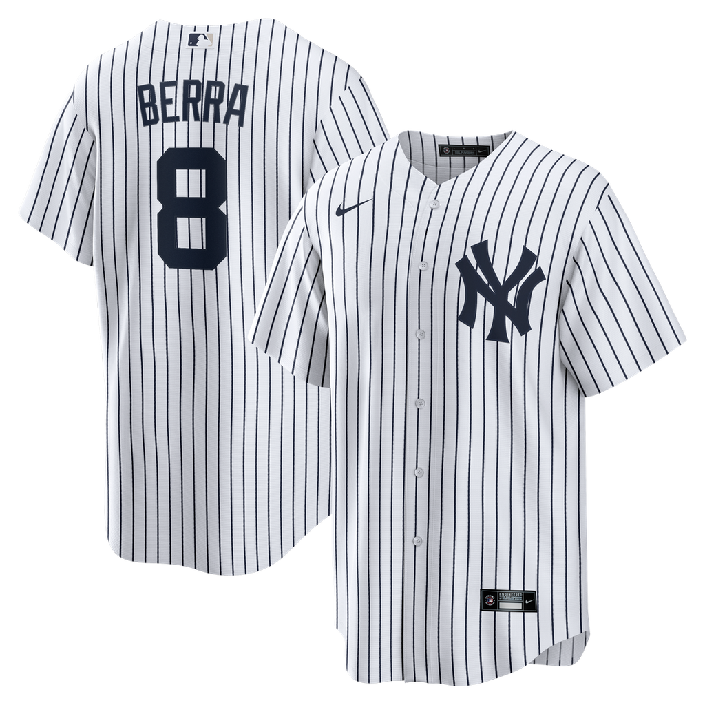New York Yankees Yogi Berra Nike Home Retired Player Replica Jersey - White Team Jersey Sports Fan Apparel