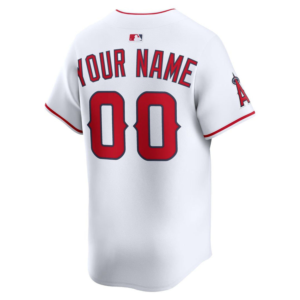 Los Angeles Angels Nike Home Limited Custom Jersey - White Team Jersey Sports Fan Apparel