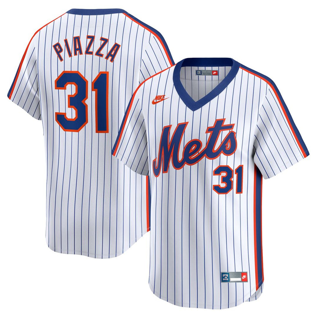 New York Mets Mike Piazza Nike Throwback Cooperstown Limited Jersey - White Team Jersey Sports Fan Apparel