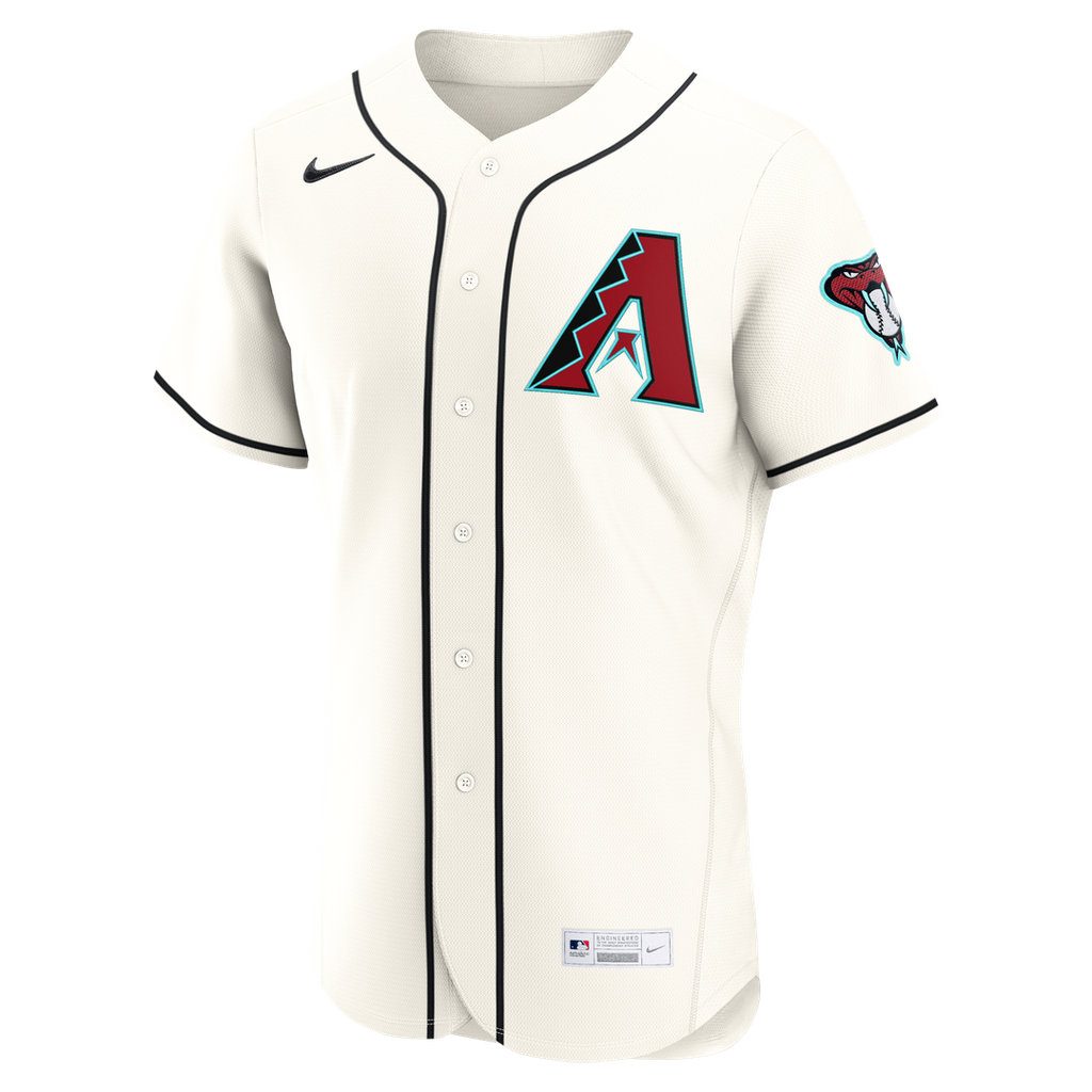 Arizona Diamondbacks Nike Home Authentic Custom Jersey - Cream Team Jersey Sports Fan Apparel
