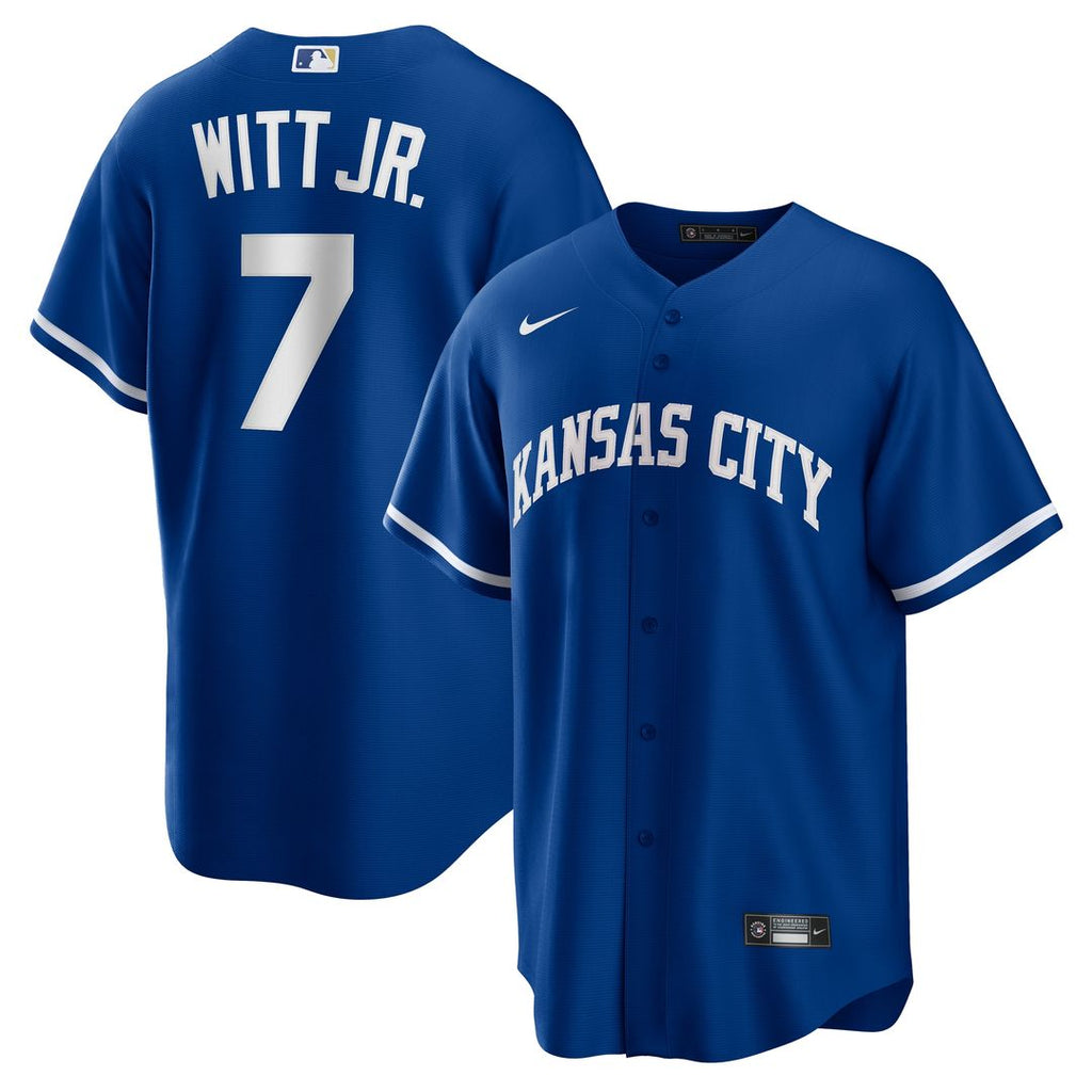 Kansas City Royals Bobby Witt Jr. Nike Alternate 2 Replica Jersey - Rush Blue Team Jersey Sports Fan Apparel