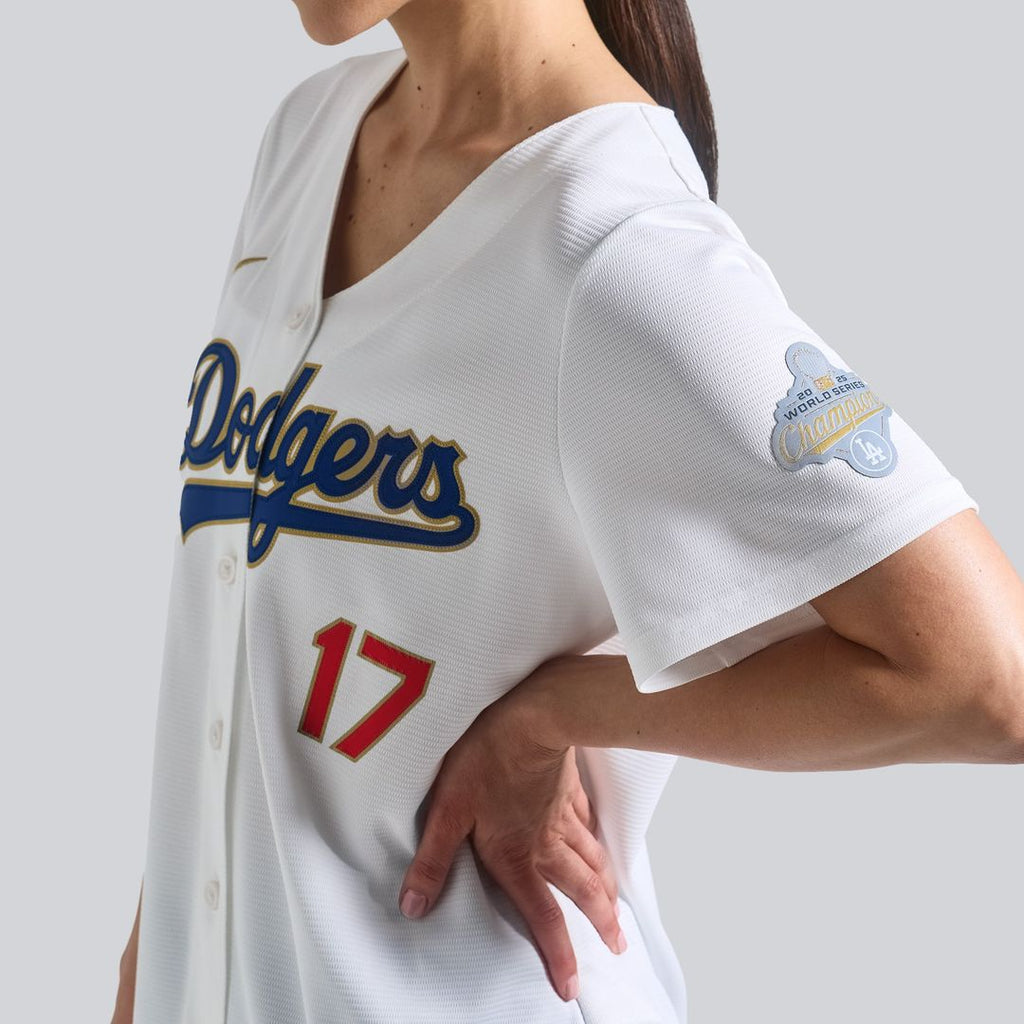 Los Angeles Dodgers Shohei Ohtani Nike Women's 2026 Gold Collection Stadium Jersey - White Team Jersey Sports Fan Apparel