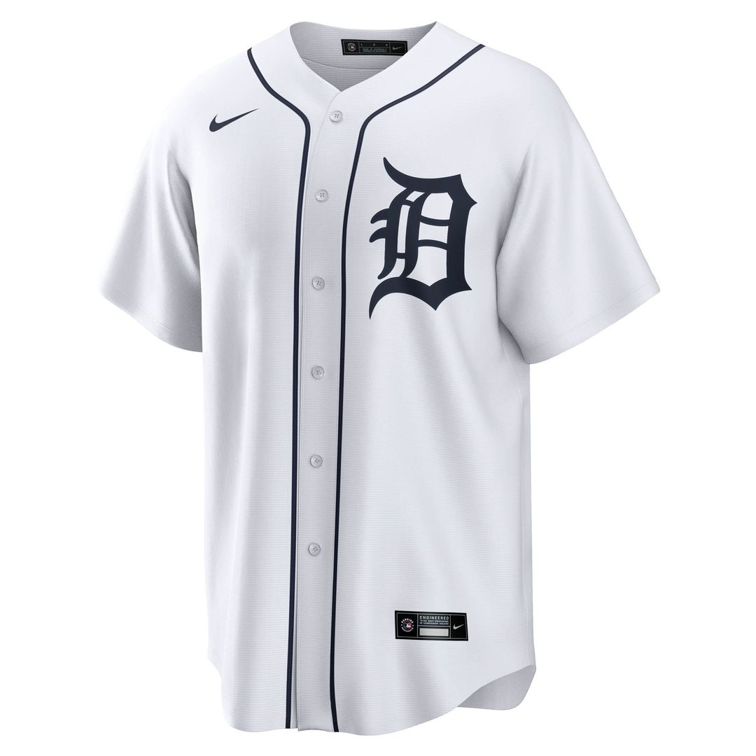 Detroit Tigers Wenceel Pérez Nike Home Replica Jersey - White Team Jersey Sports Fan Apparel