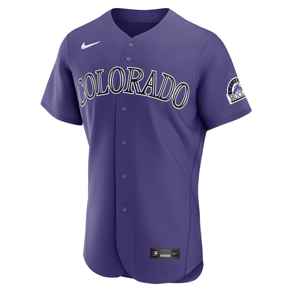 Colorado Rockies Nike Alternate Authentic Jersey - Purple Team Jersey Sports Fan Apparel