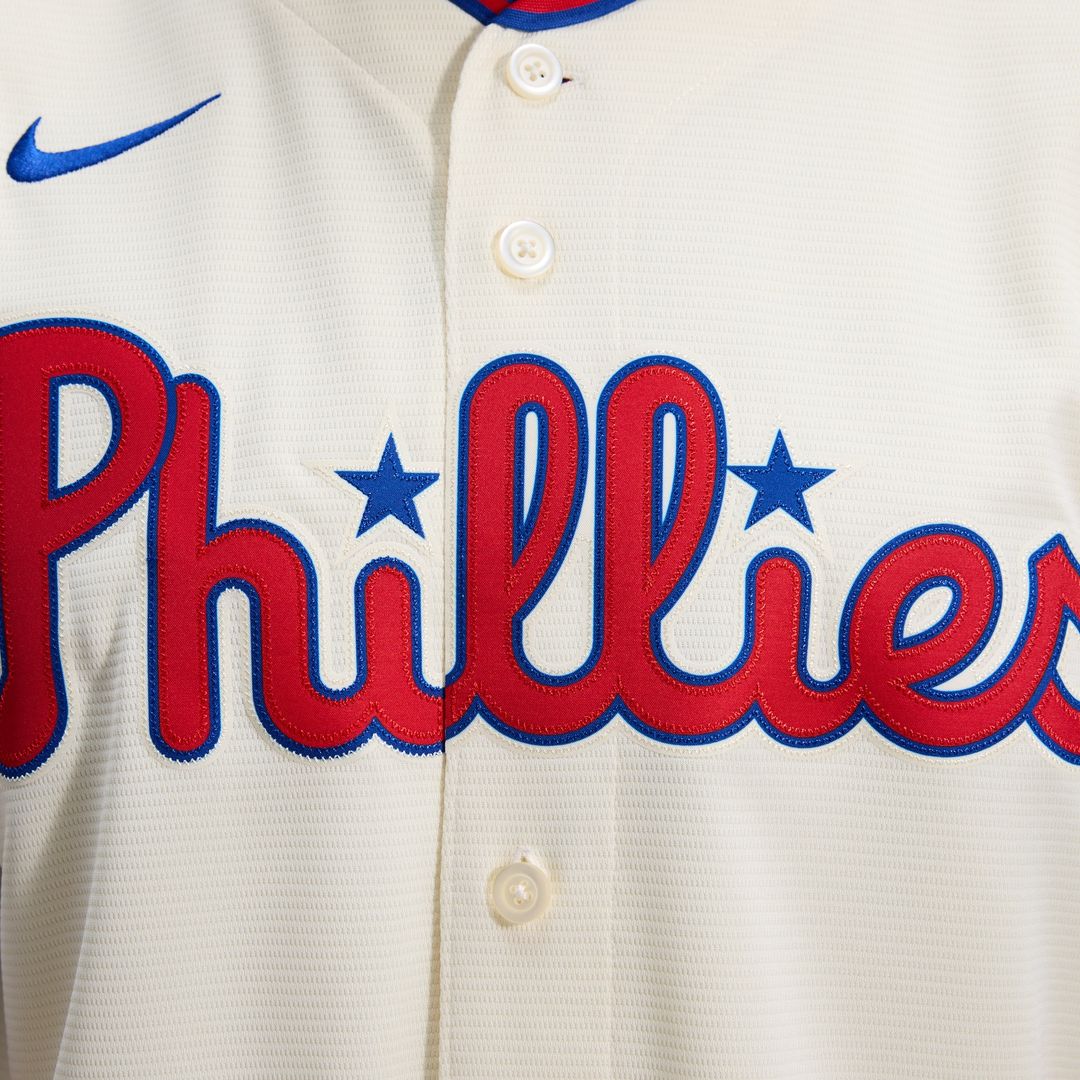 Philadelphia Phillies Nike Alternate Replica Jersey - Cream Team Jersey Sports Fan Apparel