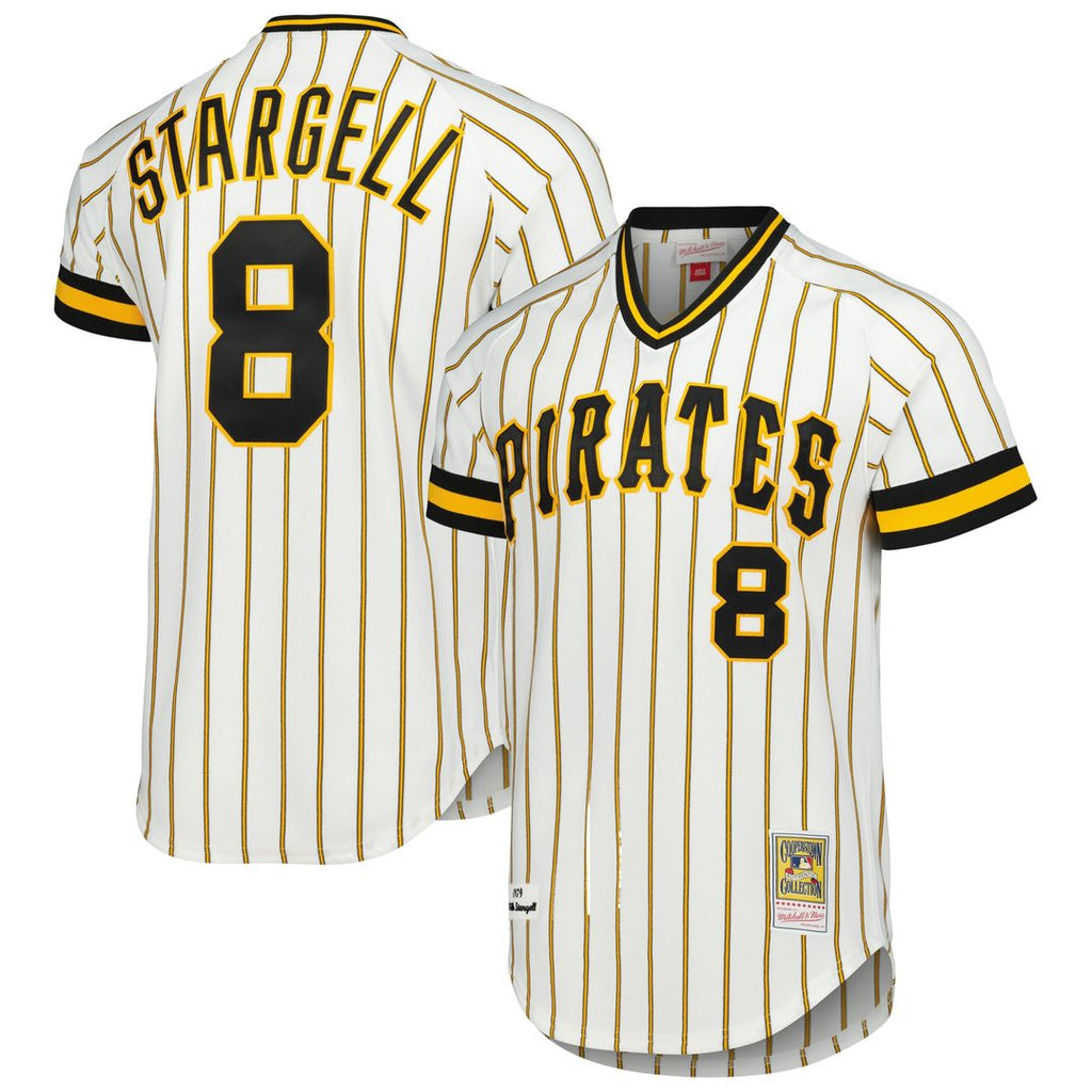 Pittsburgh Pirates Willie Stargell Mitchell & Ness Cooperstown 1979 Authentic Jersey - White Team Jersey Sports Fan Apparel