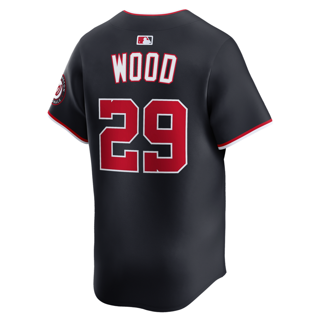 Washington Nationals James Wood Nike Alternate Limited Player Jersey - Navy Team Jersey Sports Fan Apparel