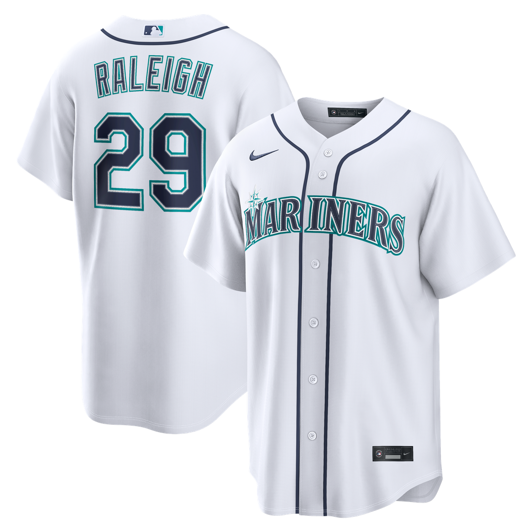 Seattle Mariners Cal Raleigh Nike Road Replica Jersey - Navy Team Jersey Sports Fan Apparel