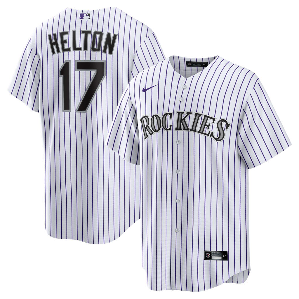 Colorado Rockies Todd Helton Nike Home Retired Player Replica Jersey - White Team Jersey Sports Fan Apparel