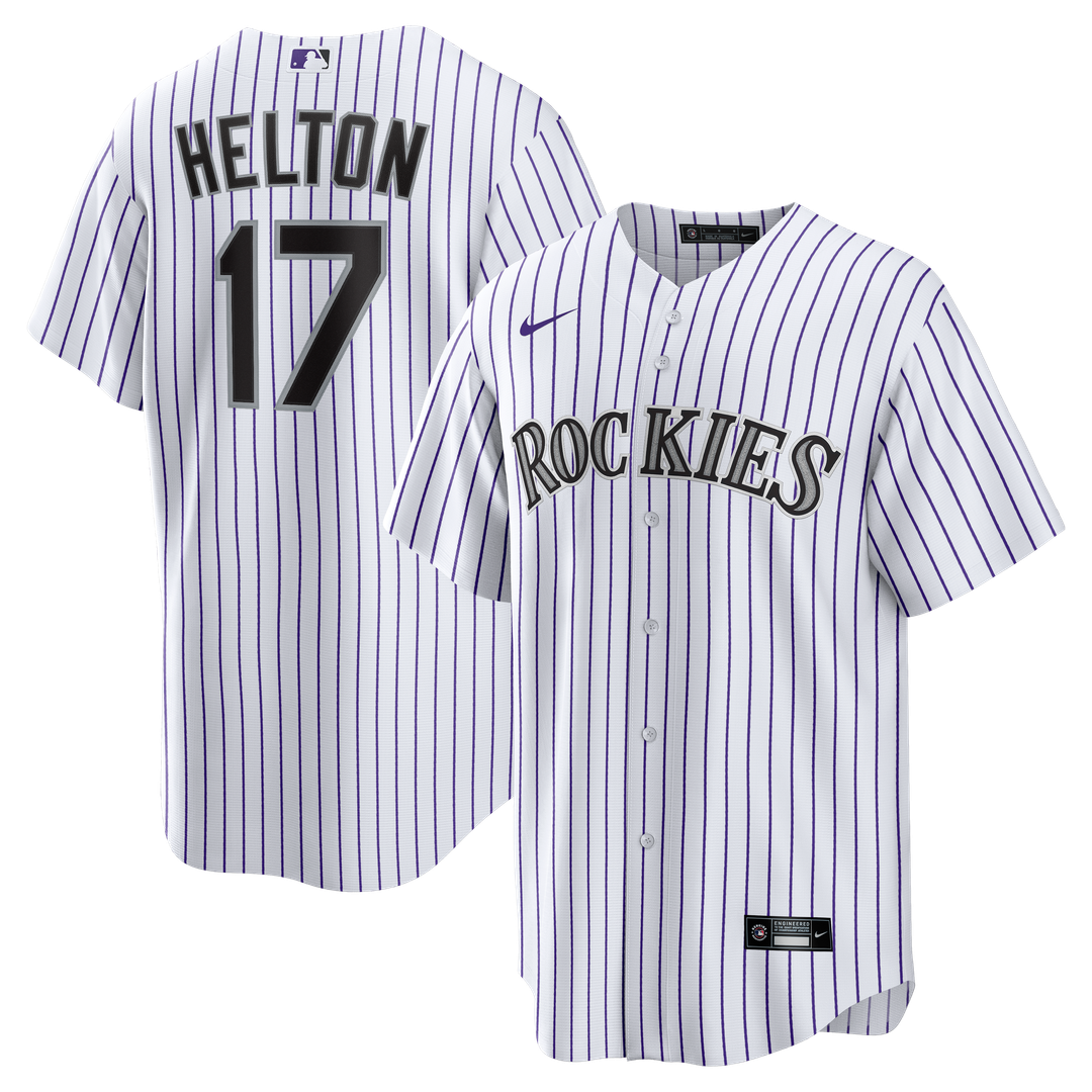 Colorado Rockies Todd Helton Nike Home Retired Player Replica Jersey - White Team Jersey Sports Fan Apparel