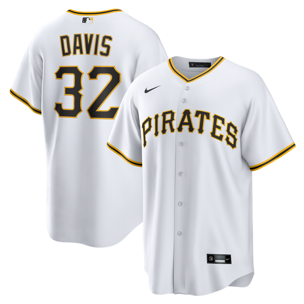 Pittsburgh Pirates Henry Davis Nike Home Replica Jersey - White Team Jersey Sports Fan Apparel