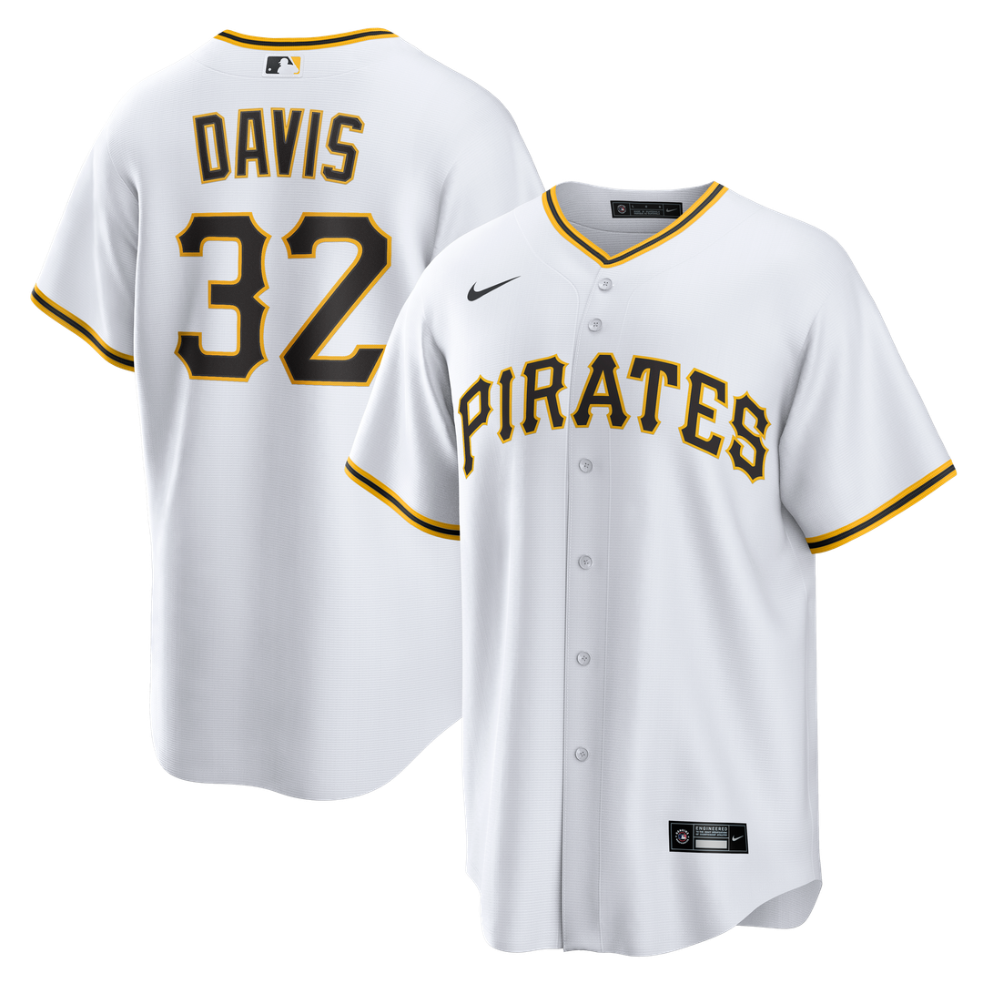 Pittsburgh Pirates Henry Davis Nike Home Replica Jersey - White Team Jersey Sports Fan Apparel