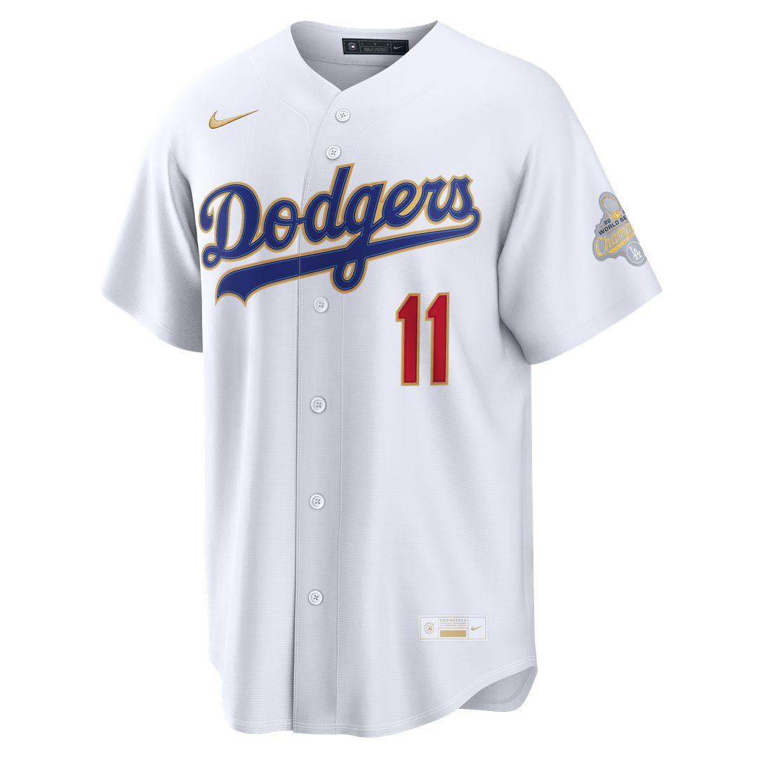 Los Angeles Dodgers Roki Sasaki Nike 2026 Gold Collection Stadium Jersey - White Team Jersey Sports Fan Apparel