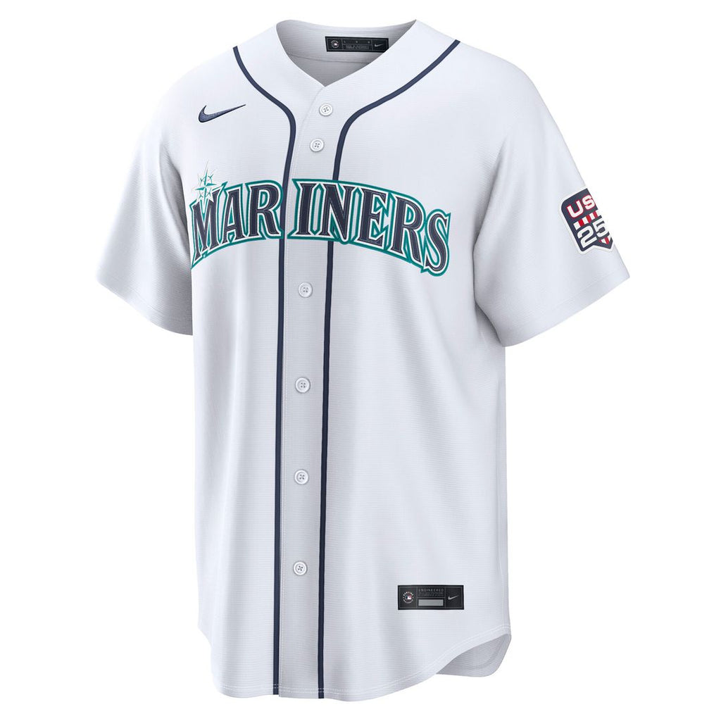 Seattle Mariners Cal Raleigh Nike USA 250 Fourth of July Home Stadium Jersey - White Team Jersey Sports Fan Apparel