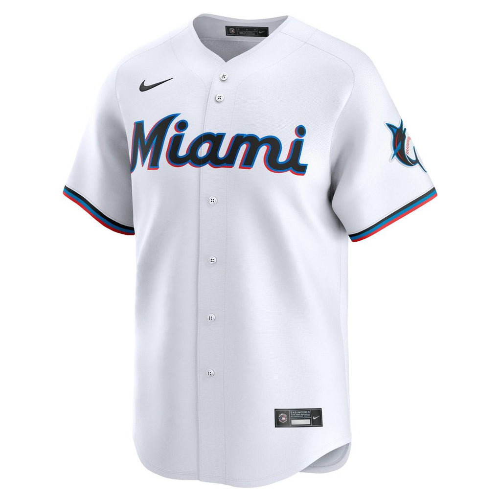 Miami Marlins Sandy Alcantara Nike Home Limited Player Jersey - White Team Jersey Sports Fan Apparel