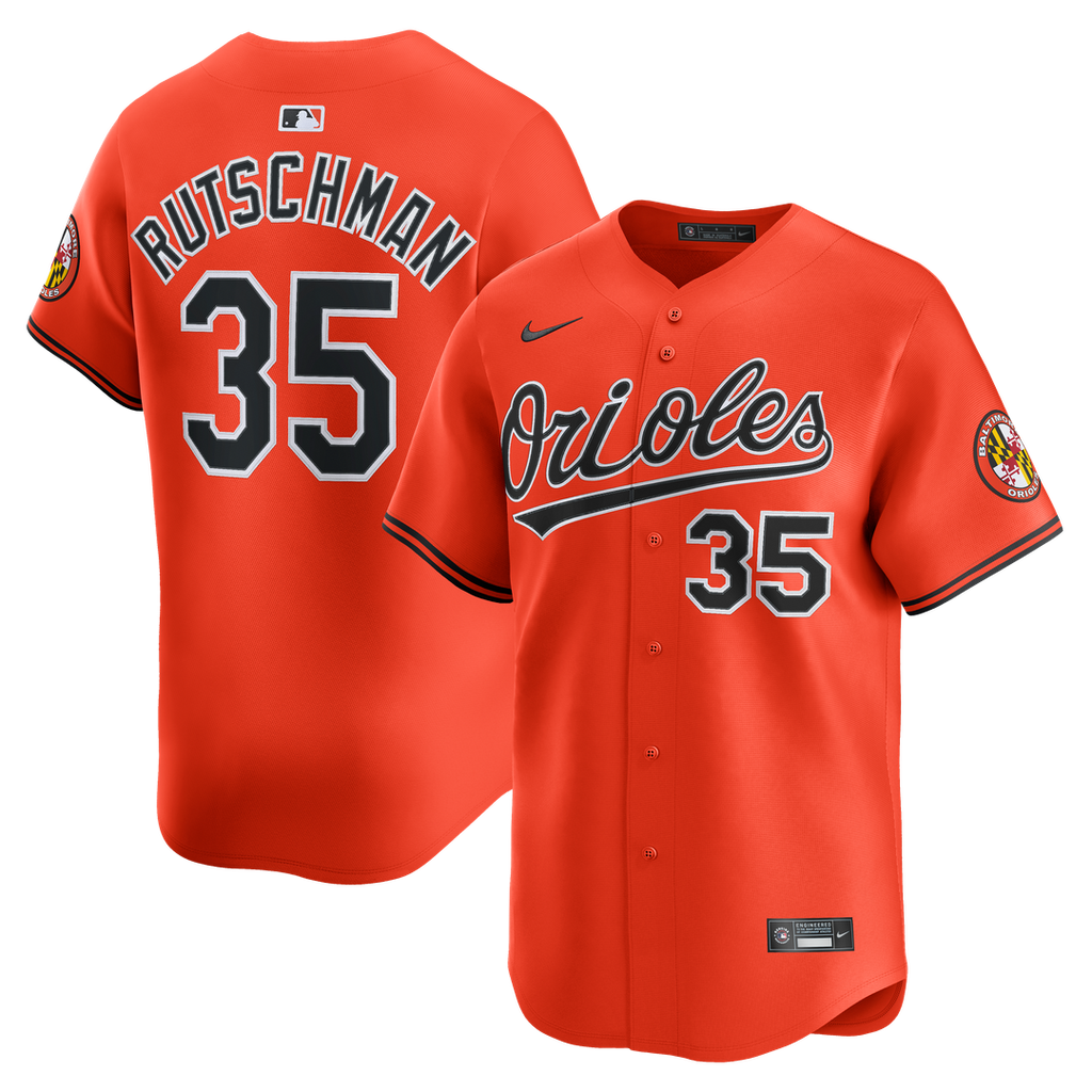 Baltimore Orioles Adley Rutschman Nike 2nd Alternate Limited Player Jersey - Orange Team Jersey Sports Fan Apparel