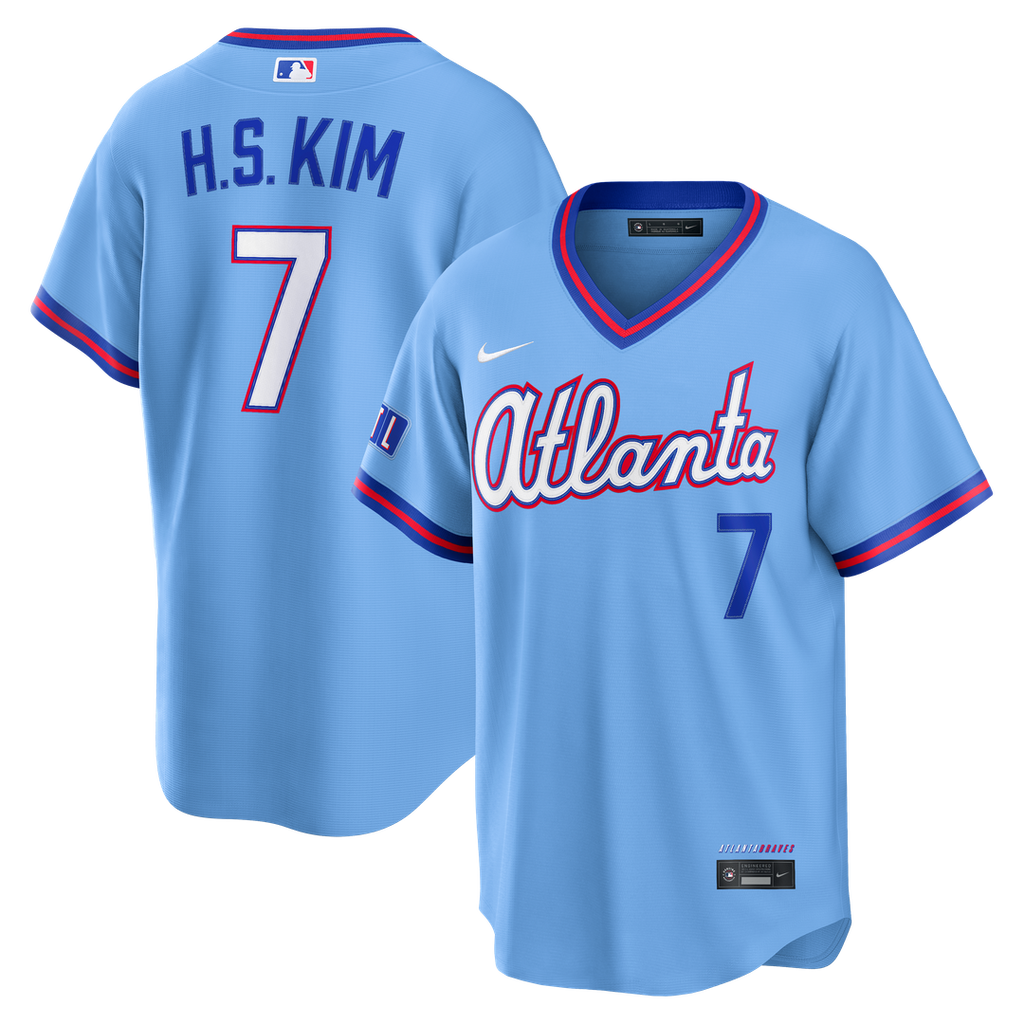 Atlanta Braves Ha - Seong Kim Nike 2026 City Connect Stadium Jersey - Powder Blue Team Jersey Sports Fan Apparel