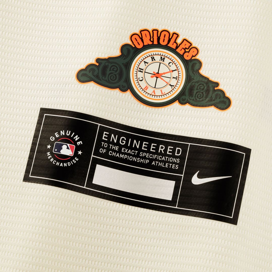 Baltimore Orioles Samuel Basallo Nike 2026 City Connect Stadium Jersey - Cream Team Jersey Sports Fan Apparel