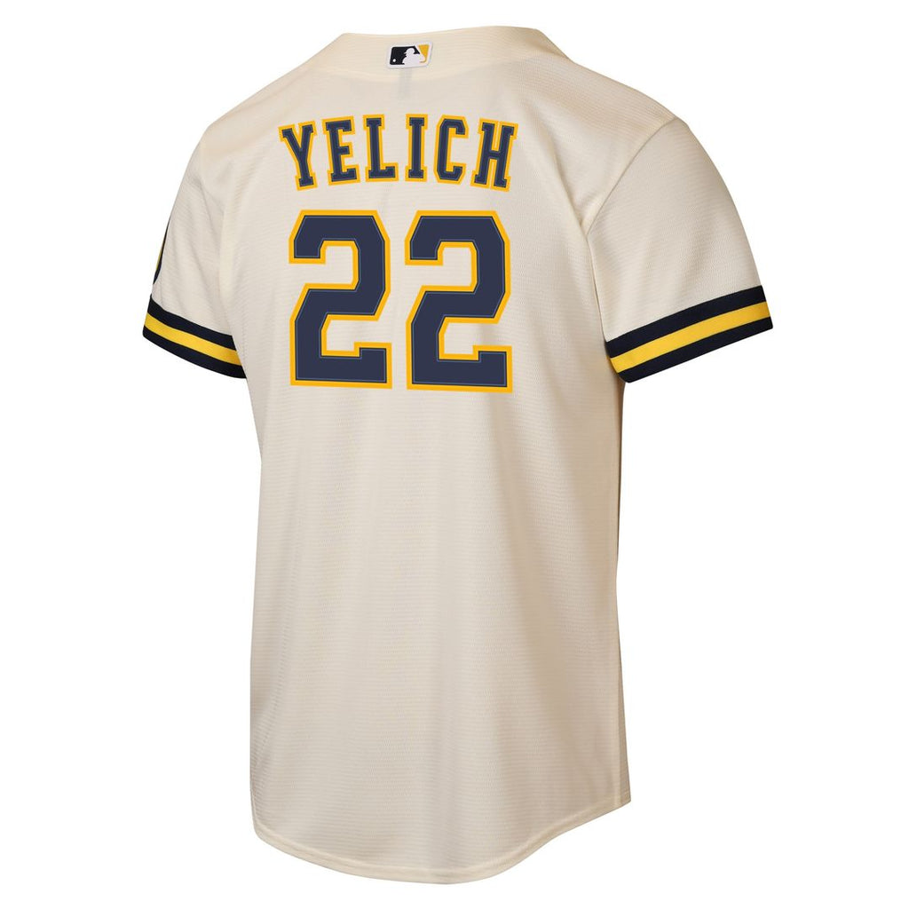Milwaukee Brewers Christian Yelich Nike Youth Road Stadium Jersey - Powder Blue Team Jersey Sports Fan Apparel