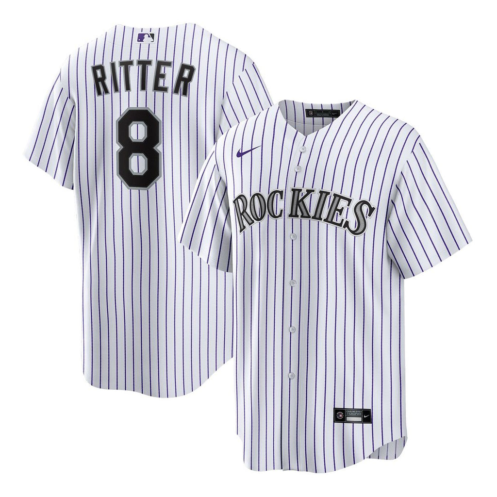 Colorado Rockies Ryan Ritter Nike Home Replica Jersey - White Team Jersey Sports Fan Apparel