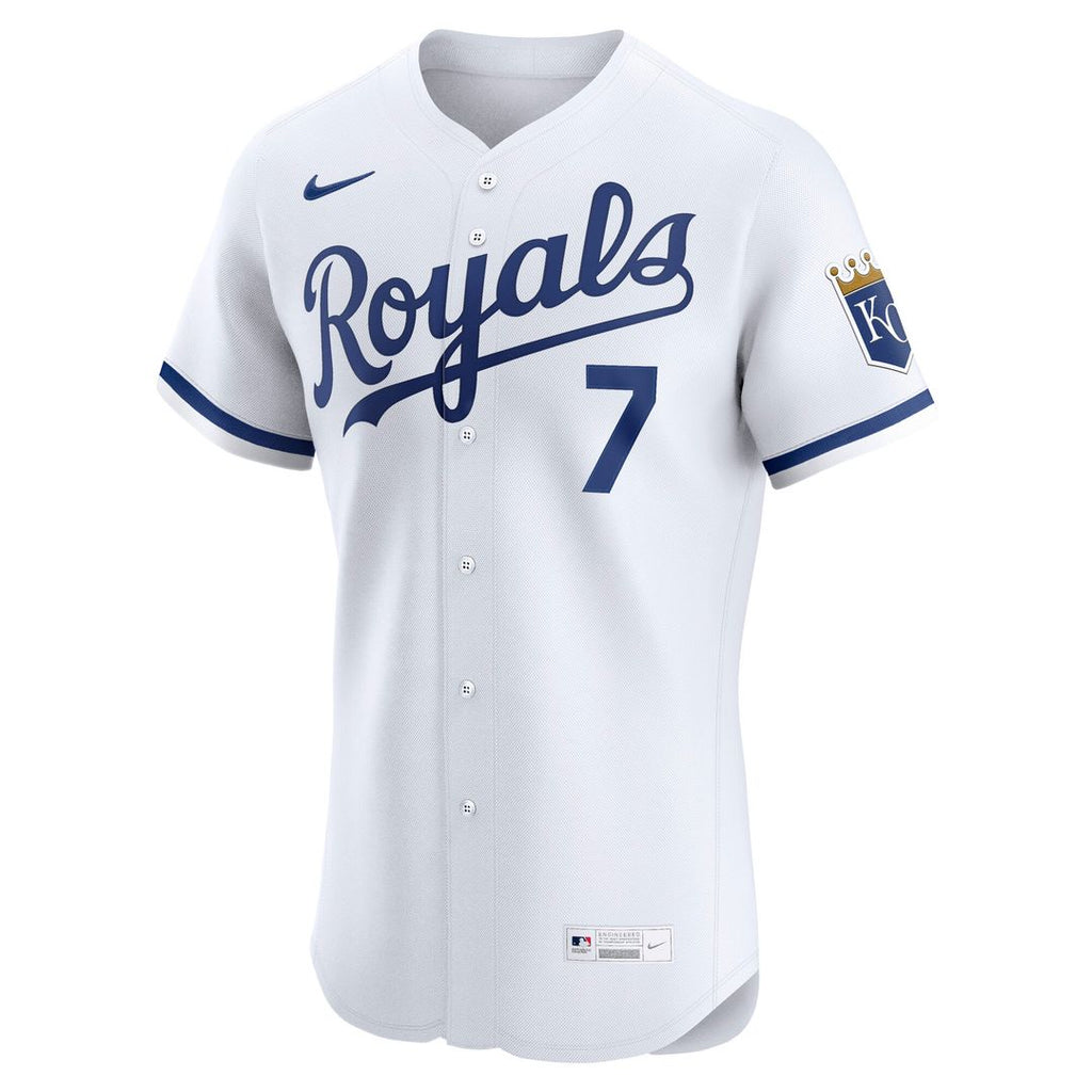 Kansas City Royals Bobby Witt Jr. Nike Home ElitePlayer Jersey - White Team Jersey Sports Fan Apparel