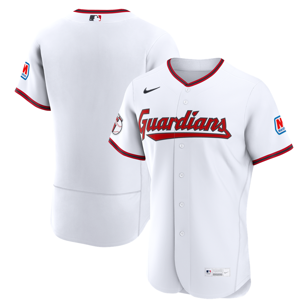 Cleveland Guardians Nike Alternate Authentic Sponsor Patch Jersey - Navy Team Jersey Sports Fan Apparel