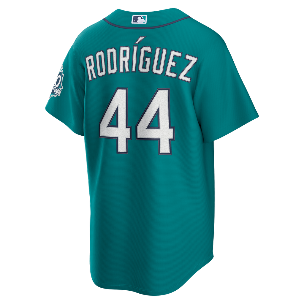 Seattle Mariners Julio Rodríguez Nike Alternate Stadium 50th Season Patch Jersey - Teal Team Jersey Sports Fan Apparel
