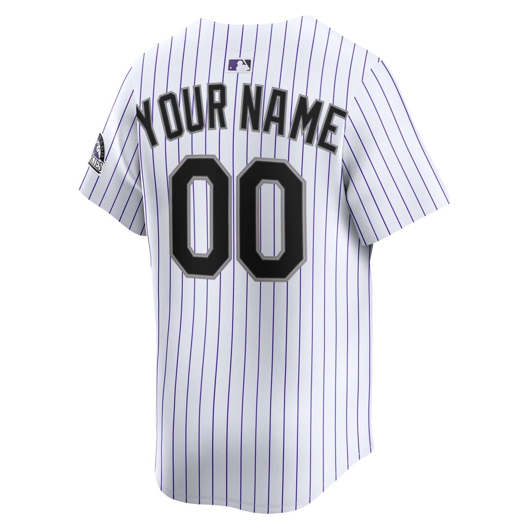 Colorado Rockies Nike Home Limited Custom Jersey - White Team Jersey Sports Fan Apparel