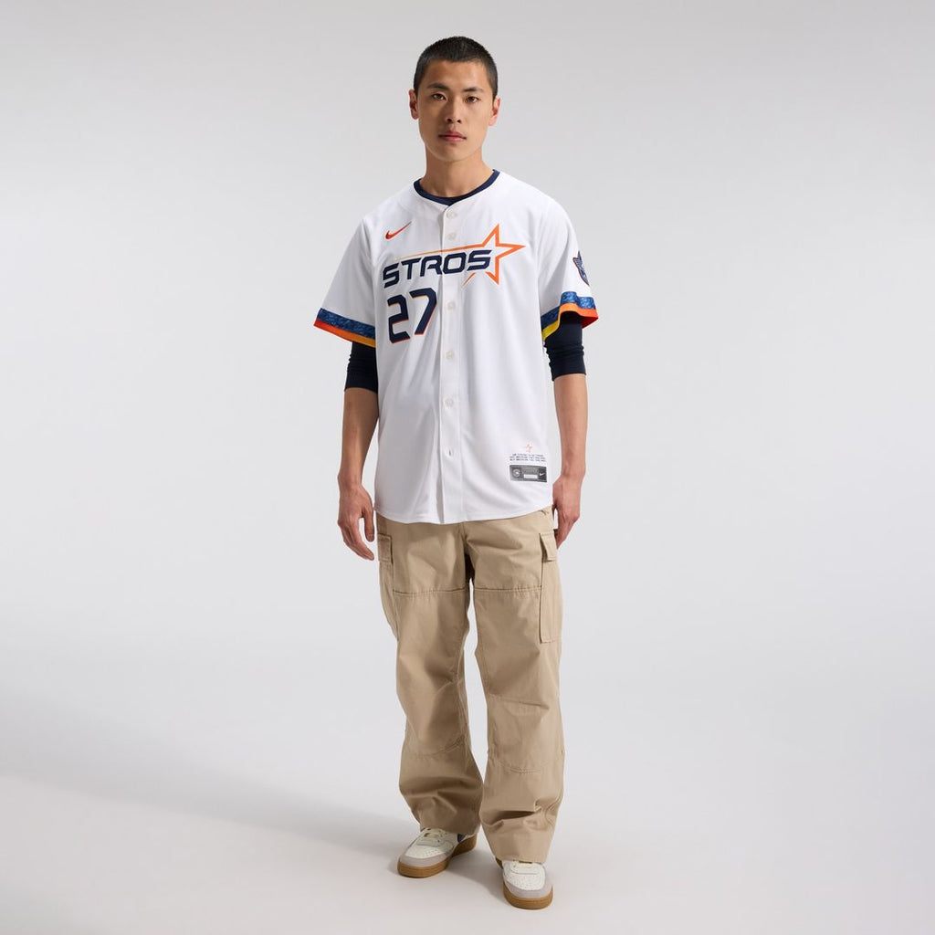 Houston Astros Jose Altuve Nike 2025 City Connect Limited Player Jersey - White Team Jersey Sports Fan Apparel